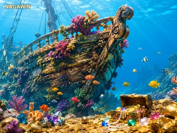 Layar permainan Dragon Fishing dengan tema naga